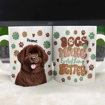 Dogs Make Everything Better Custom Mug - Gift for Dog Lovers - Thegiftio UK