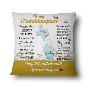 I Hug This Soft Personalized Pillow - Gift for Grandkids - Thegiftio UK