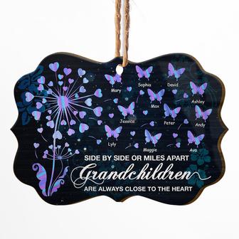 Grandchildren Are Always Close To The Heart Custom Ornament - Thegiftio UK