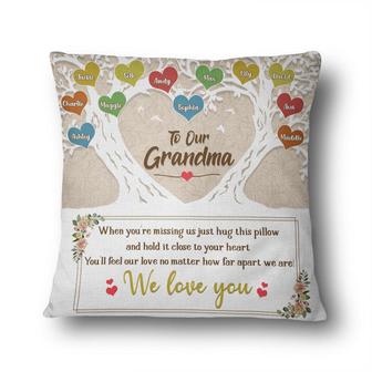 To Our Grandma When You Are Missing Us Custom Pillow - Thegiftio UK