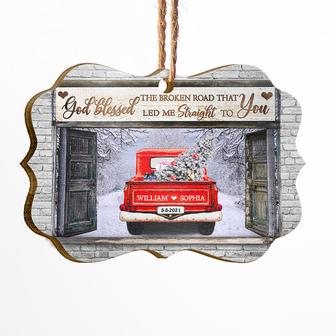 God Blessed The Broken Road Personalized Ornament - Gift - Thegiftio UK