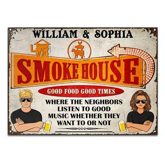 Where The Neighbors Listen Custom Metal Sign - Gift for BBQ - Thegiftio UK