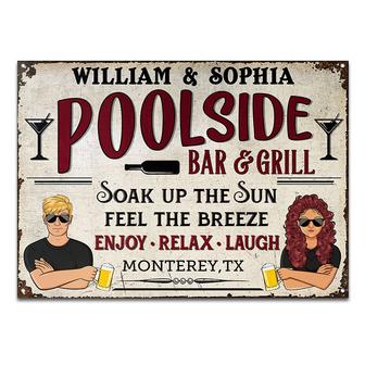 Soak Up The Sun Personalized Metal Sign - Gift for Friends - Thegiftio UK