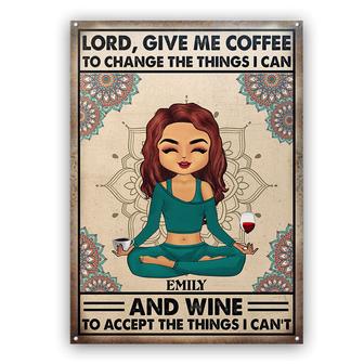 Give Me Coffee To Change The Things Custom Metal Sign - Gift - Thegiftio UK