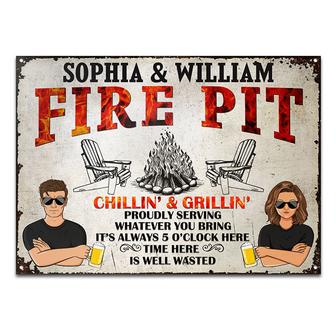 It's Always 5 O'Clock Custom Metal Sign - Gift for Couples - Thegiftio UK