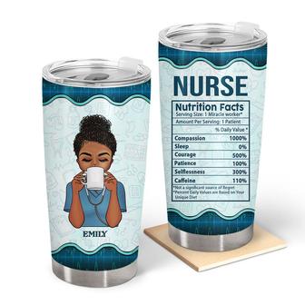 Nurse Nutrition Fact Personalized Tumbler - Gift for Nurses - Thegiftio UK
