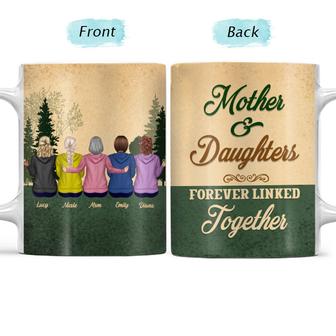 Mother And Daughter Forever Linked Custom Mug - Gift for Mom - Thegiftio UK
