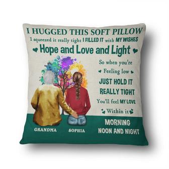 I Hug This Soft Personalized Pillow - Gift for Grandparent - Thegiftio UK