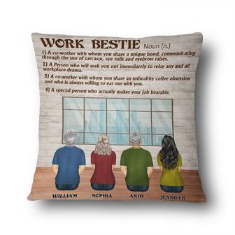 Work Bestie Personalized Pillow - Gift for Colleagues - Thegiftio UK