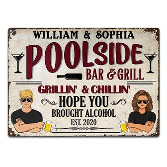 Hope You Brought Alcohol Personalized Metal Sign - Thegiftio UK