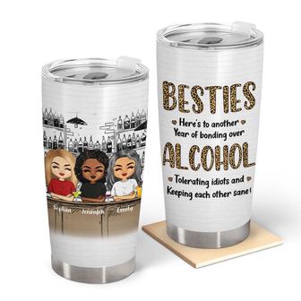 Alcohol Tolerating Keeping Each Other Custom Tumbler - Thegiftio UK