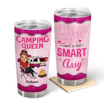 Camping Queen Classy Personalized Tumbler - Gift for Campers - Thegiftio UK