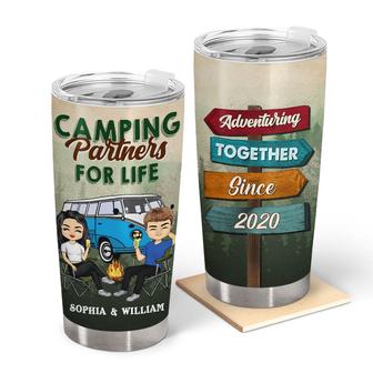 Adventuring Together Personalized Tumbler - Gift for Couples - Thegiftio UK