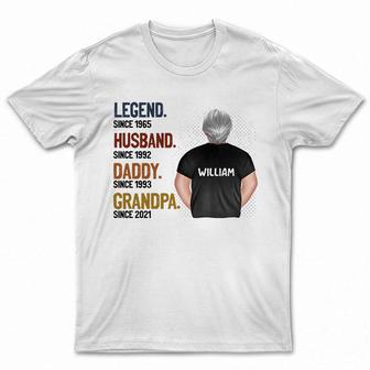 Legend Husband Daddy Custom T-Shirt - Gift for Dad - Thegiftio UK