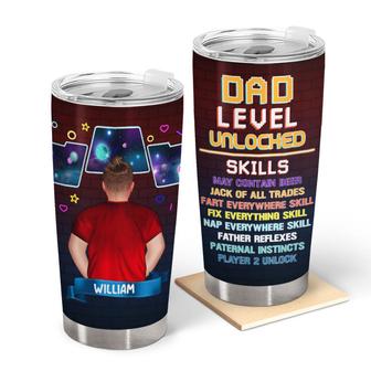 Dad Level Unlocked Personalized Tumbler - Gift for Dad - Thegiftio UK