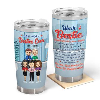 Best Work Besties Ever Personalized Tumbler - Bestie Gift - Thegiftio UK