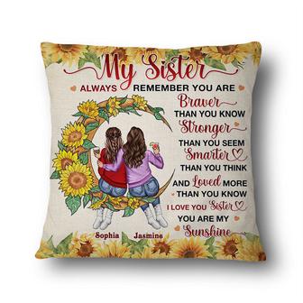 I Love You Sister Personalized Pillow - Gift for Sisters - Thegiftio UK