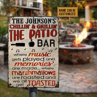 Patio Where Music Get Played Custom Metal Sign - Family Gift - Thegiftio UK