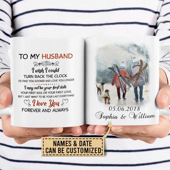 I Wish I Could Turn Back Personalized Mug - Gift for Skiers - Thegiftio UK