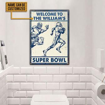 Personalized American Football Super Bowl Metal Sign - Gift - Thegiftio UK