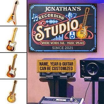 Personalized Audio Mixing Recording Studio Custom Metal Sign - Thegiftio UK