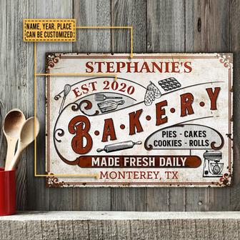 Baking Made Fresh Daily Custom Metal Sign - Home Decor Gift - Thegiftio UK