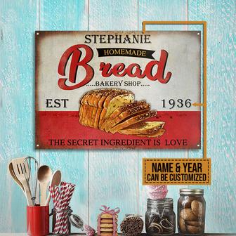 Baking Homemade Bread Custom Metal Sign - Gift for Bakers - Thegiftio UK