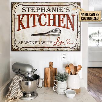 Baking Seasoned With Love Custom Metal Sign - Gift for Baker - Thegiftio UK