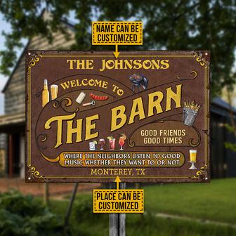 Listen To The Good Music Personalized Metal Sign - Thegiftio UK