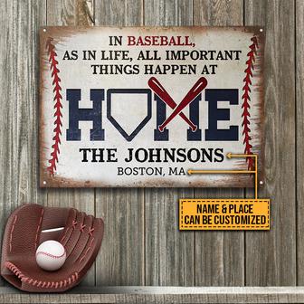 Baseball As In Life Custom Metal Sign - Baseball Gift - Thegiftio UK