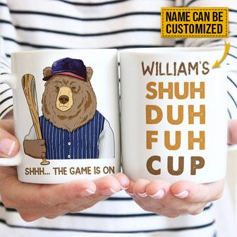 Baseball Bear Shuh Duh Fuh Custom Mug - Gift for Fans - Thegiftio UK