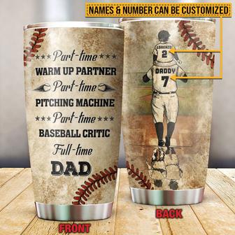 Personalized Baseball Dad And Son Custom Tumbler - Dad Gift - Thegiftio UK