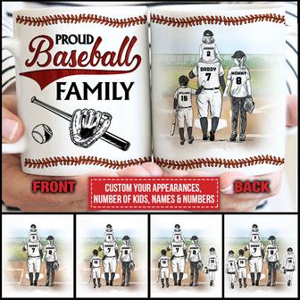 Proud Baseball Family Personalized Mug - Gift for Family - Thegiftio UK