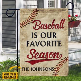 Personalized Baseball Favorite Season Flag - Sports Gift - Thegiftio UK