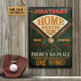 Baseball Home Run Club Personalized Sign - Gift for Fans - Thegiftio UK