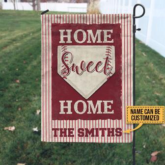 Baseball Home Sweet Home Personalized Flag - Gift for Sports - Thegiftio UK
