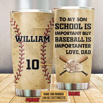 Personalized Baseball Is Importanter Custom Tumbler - Gift - Thegiftio UK