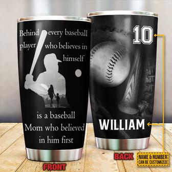 Baseball Mom Behind Custom Tumbler - Gift for Baseball Moms - Thegiftio UK