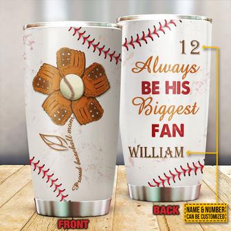 Baseball Mom Biggest Fan Custom Tumbler - Gift for Moms - Thegiftio UK