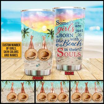 Personalized Beach Bestie Beach In Souls Custom Tumbler - Thegiftio UK