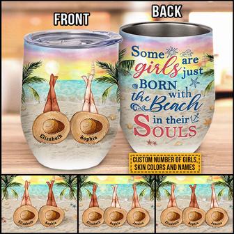 Personalized Beach Bestie Beach In Souls Custom Tumbler - Thegiftio UK