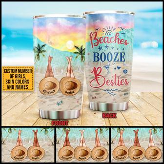 Beach Bestie Personalized Tumbler - Gift for Best Friends - Thegiftio UK