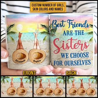 Beach Bestie Choose For Ourselves Custom Mug - Thegiftio UK