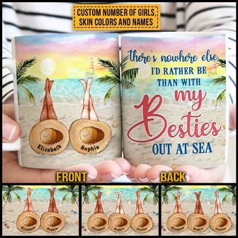 Beach Bestie Out At Sea Custom Mug - Gift for Best Friend - Thegiftio UK