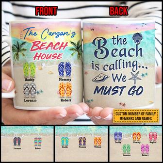 Beach Is Calling Personalized Mug - Gift for Family - Thegiftio UK