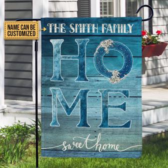 Beach Home Sweet Home Personalized Flag - Gift for Home - Thegiftio UK