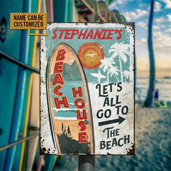 Beach House Go To The Beach Custom Metal Sign - Home Gift - Thegiftio UK