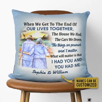 When We Get Personalized Pillow - Anniversary Gift - Thegiftio UK