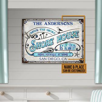 Personalized Beach Shore House Metal Sign - Gift for Home - Thegiftio UK