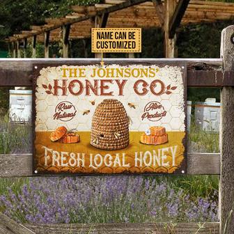 Bee Fresh Local Honey Custom Metal Sign - Gift for Farmers - Thegiftio UK